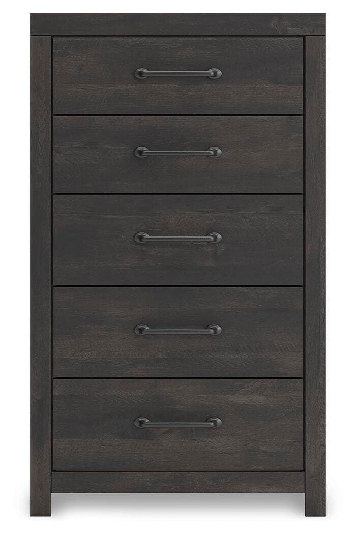Delmorta Chest of Drawers — Black/Gray — view 5