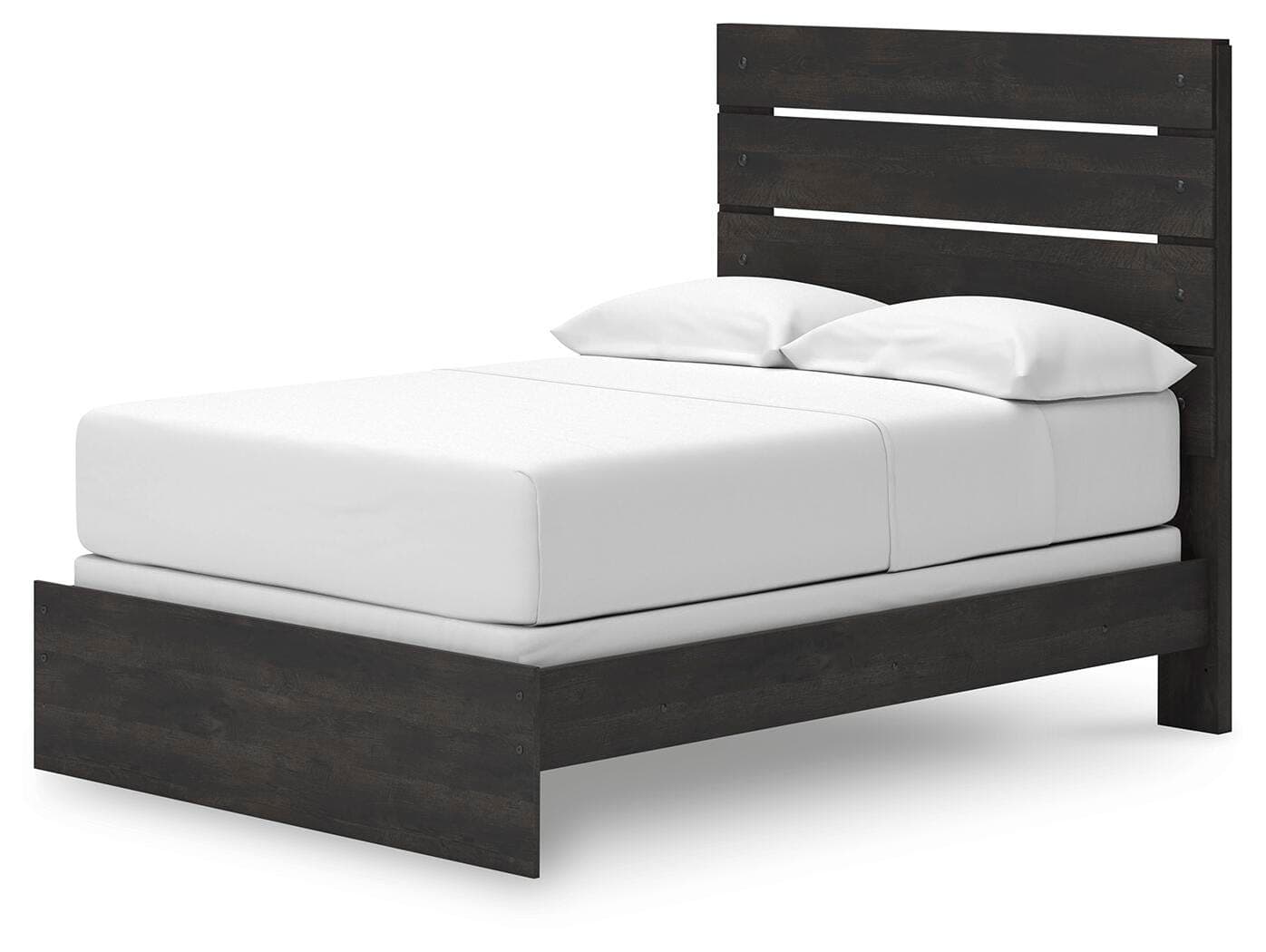 Delmorta Full Panel Bed — Black/Gray — view 5