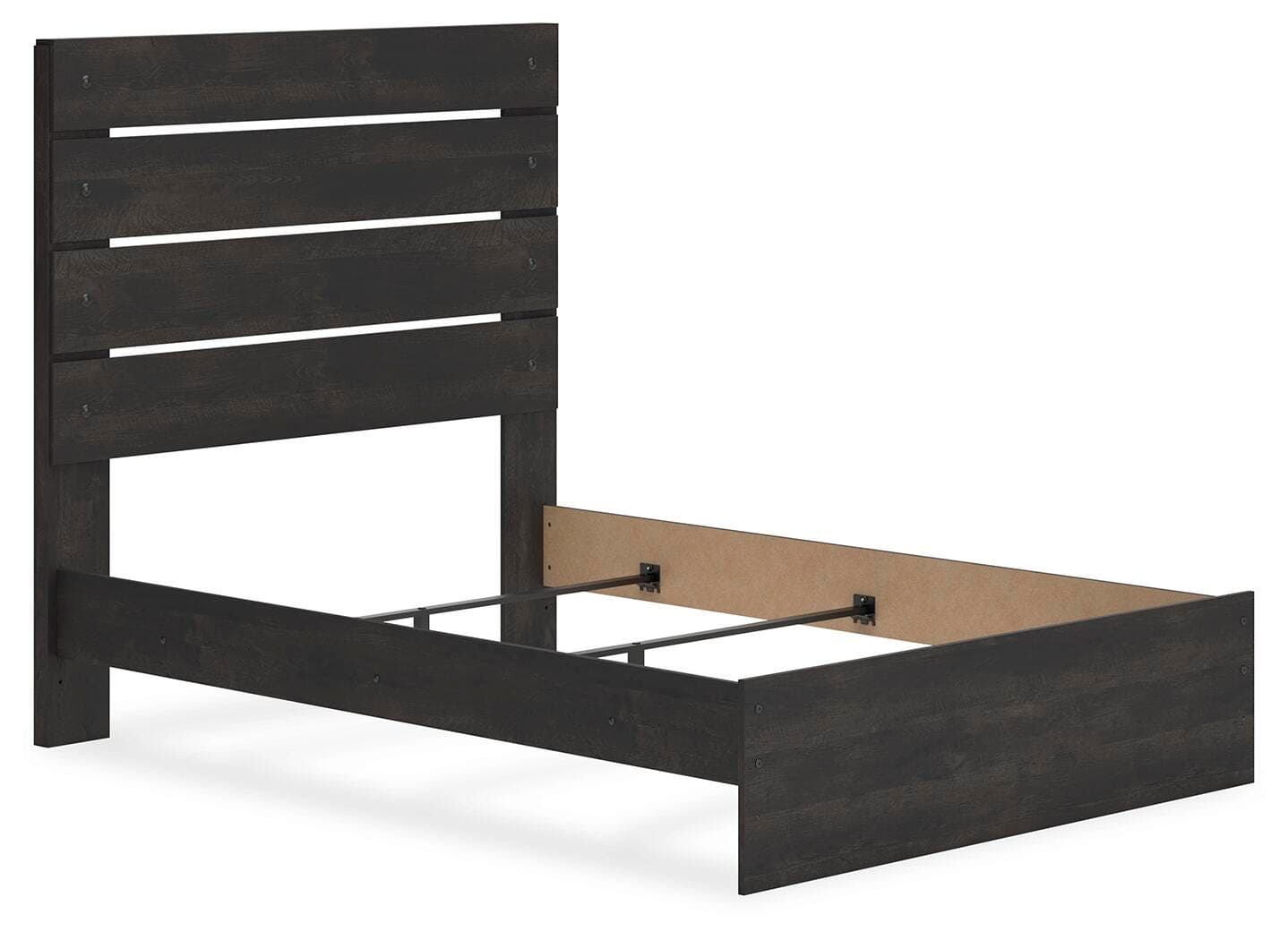 Delmorta Full Panel Bed — Black/Gray — view 3