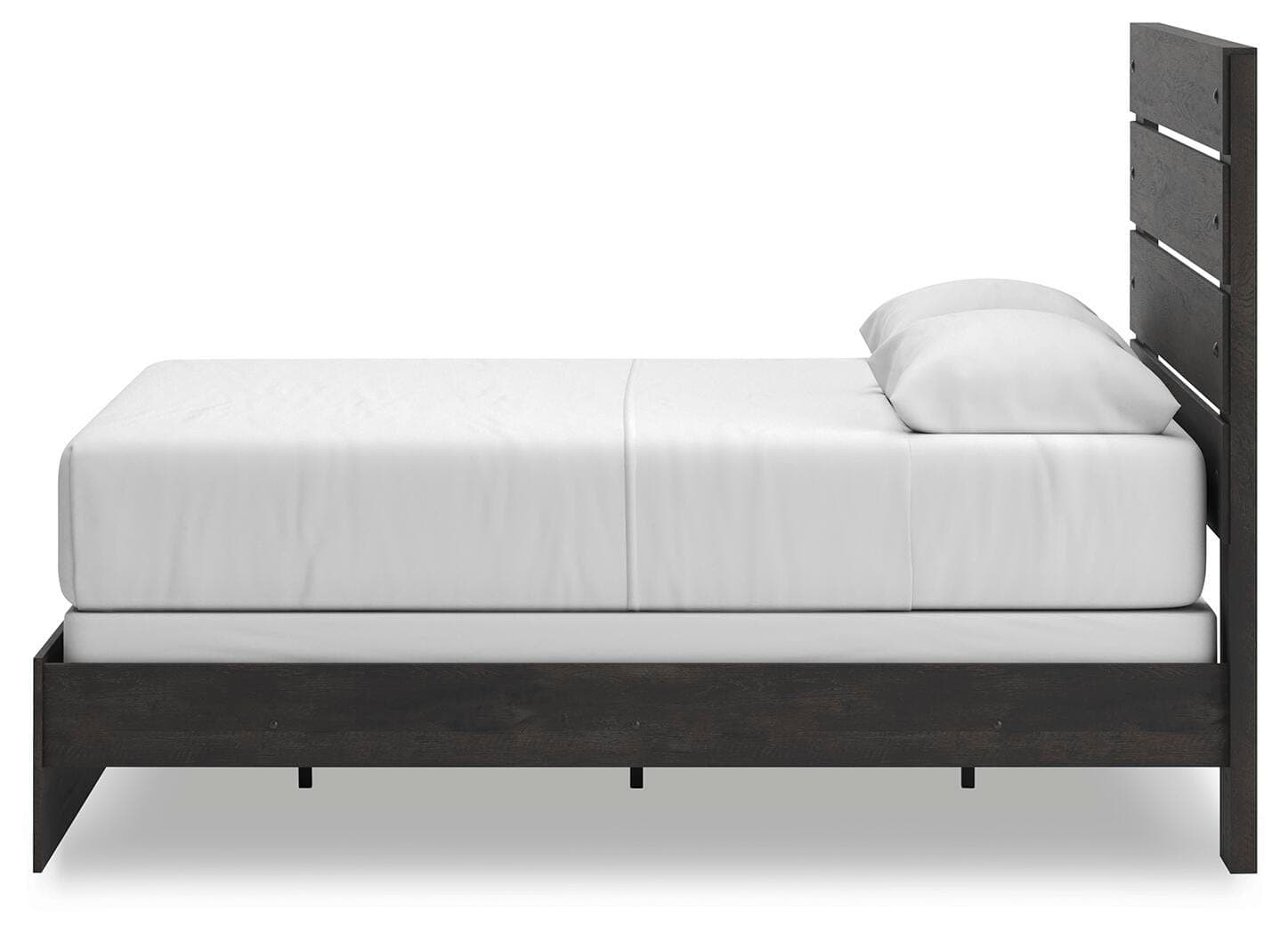 Delmorta Queen Panel Bed — Black/Gray — view 8