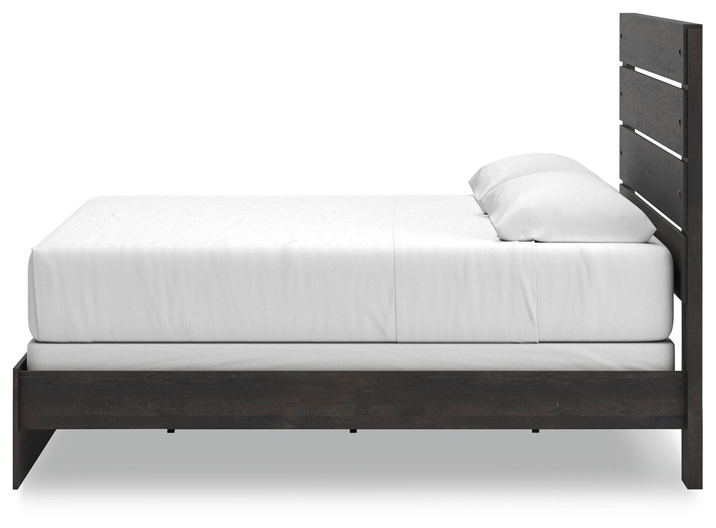 Delmorta King Panel Bed — Black/Gray — view 8