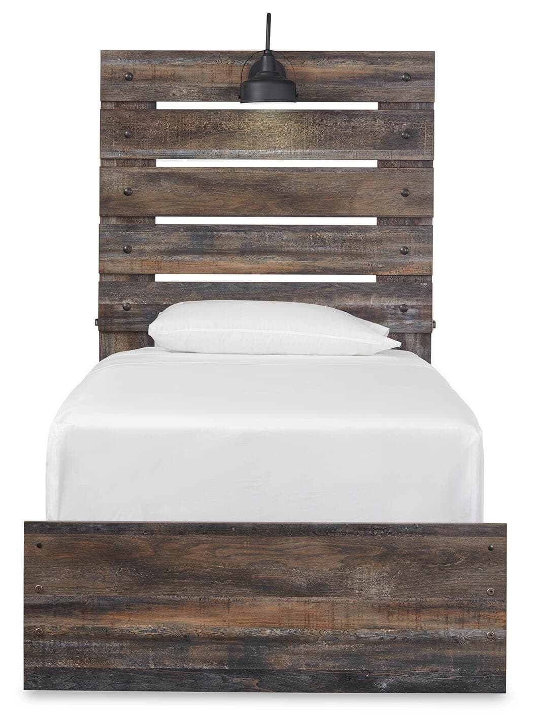 Drystan Twin Panel Bed — Black/Gray — view 3