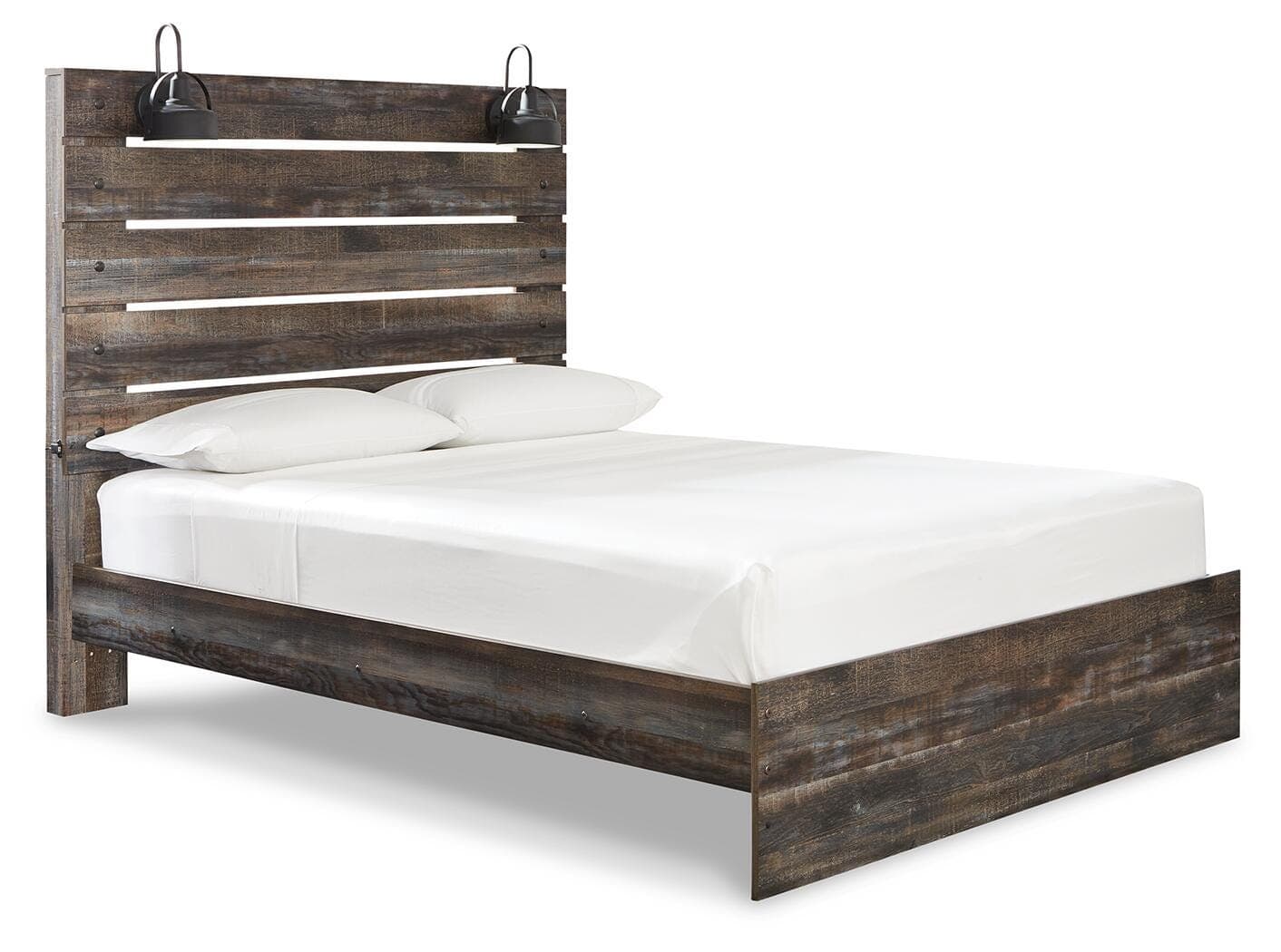 Drystan Queen Panel Bed — Black/Gray — Elite Furniture Cincinnati