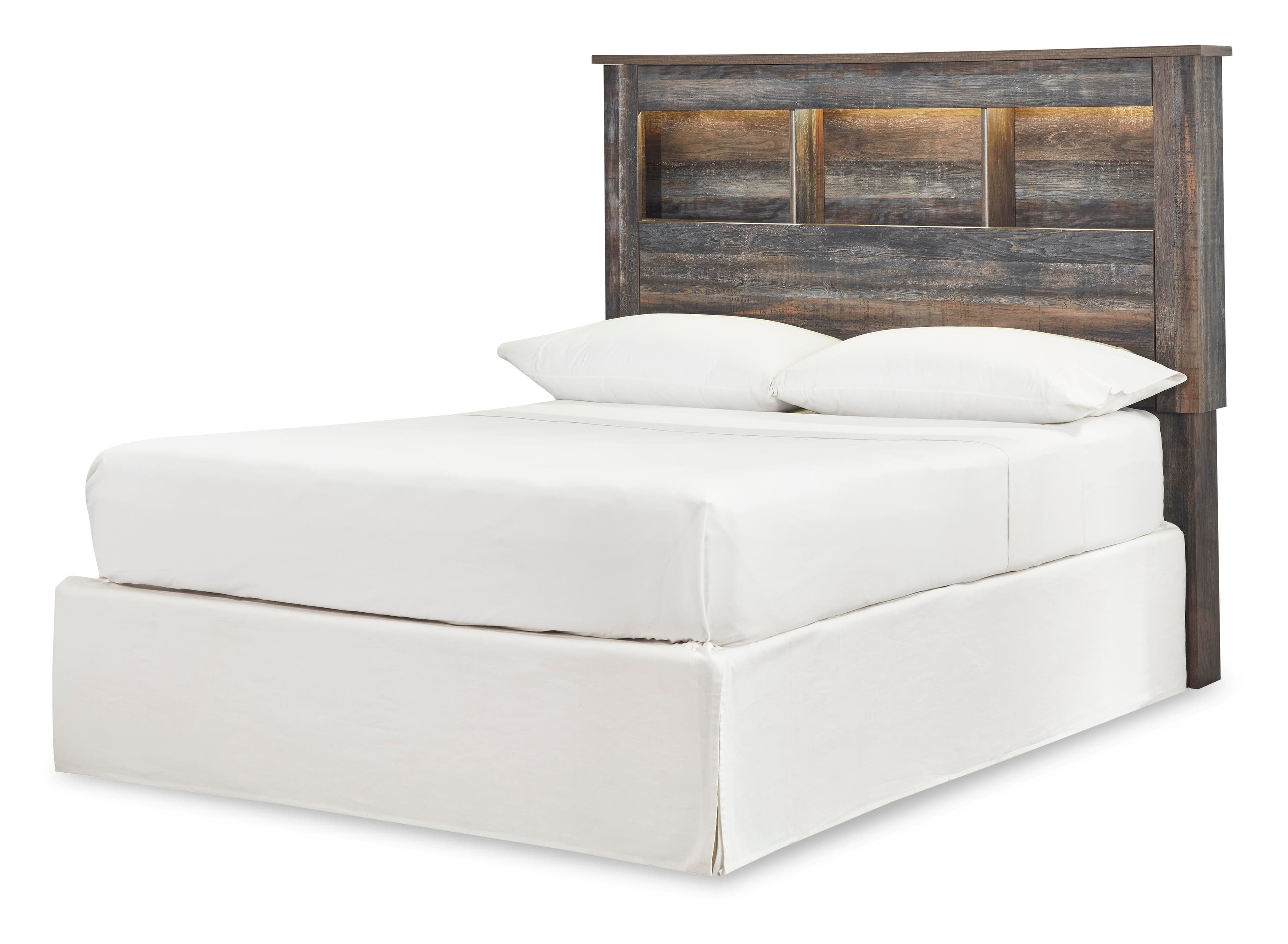 Drystan Full Bookcase Headboard — Brown/Beige — view 3