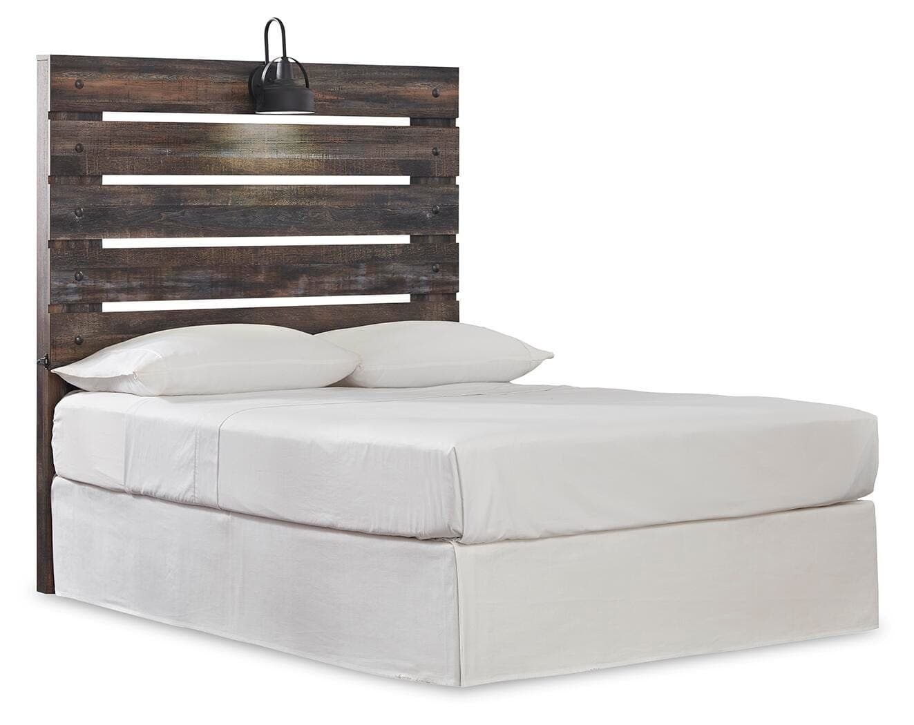Drystan Full Panel Headboard — Brown/Beige — view 2