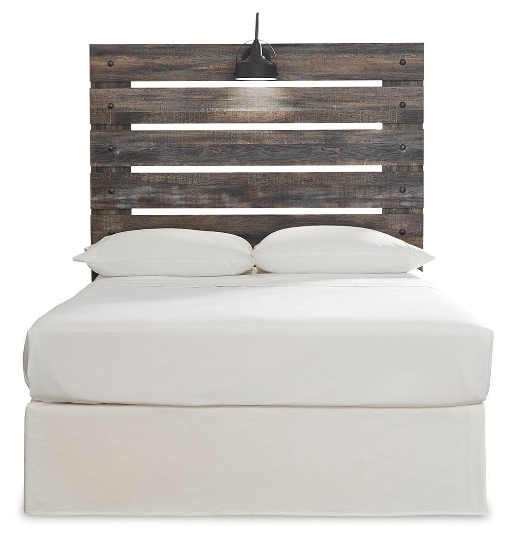 Drystan Full Panel Headboard — Brown/Beige — view 3