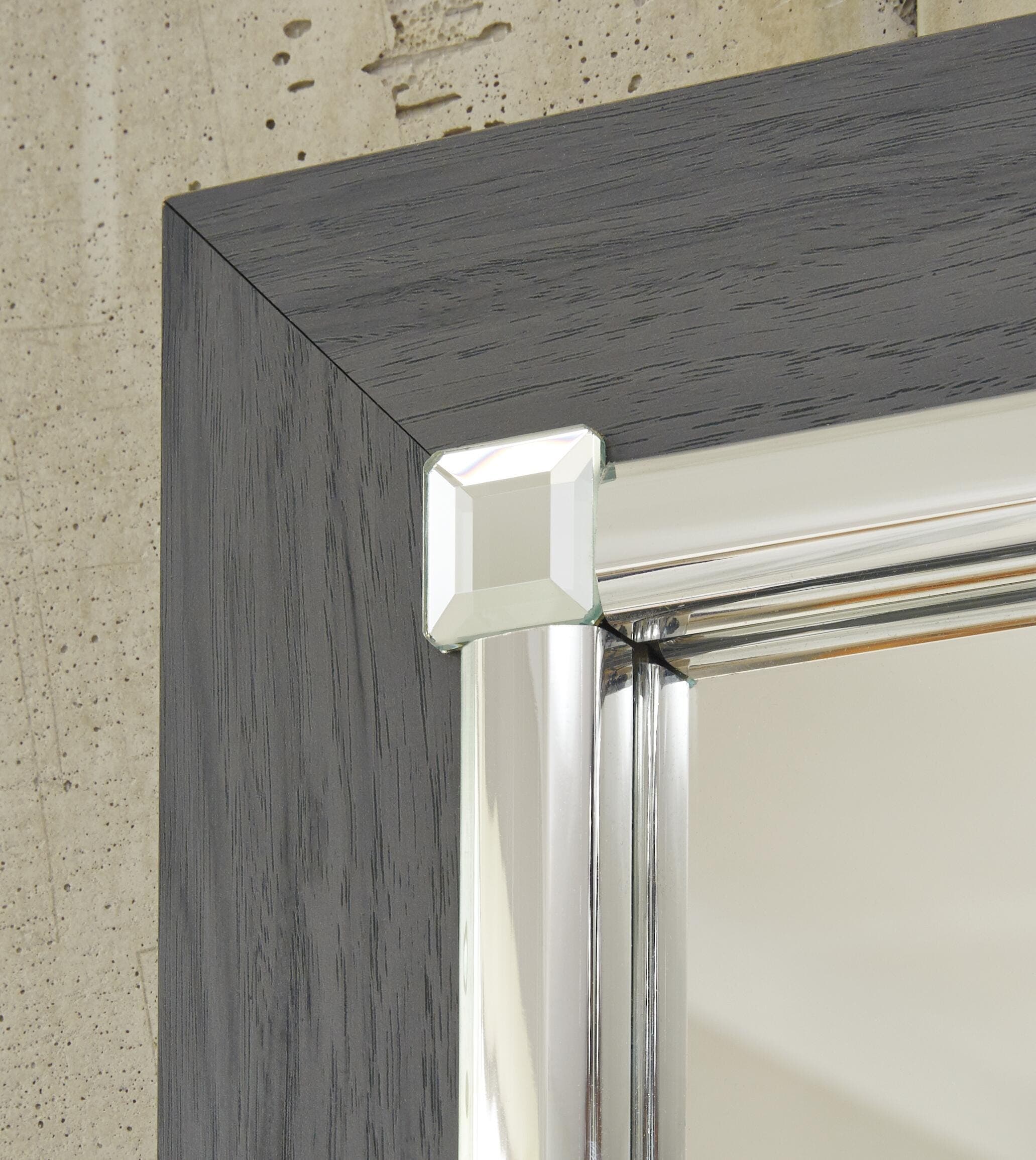Lodanna Dresser and Mirror — Black/Gray — view 3