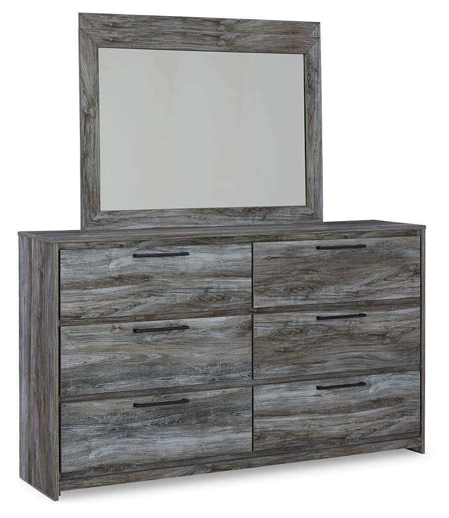 Baystorm Dresser and Mirror — Black/Gray & Brown/Beige — view 3