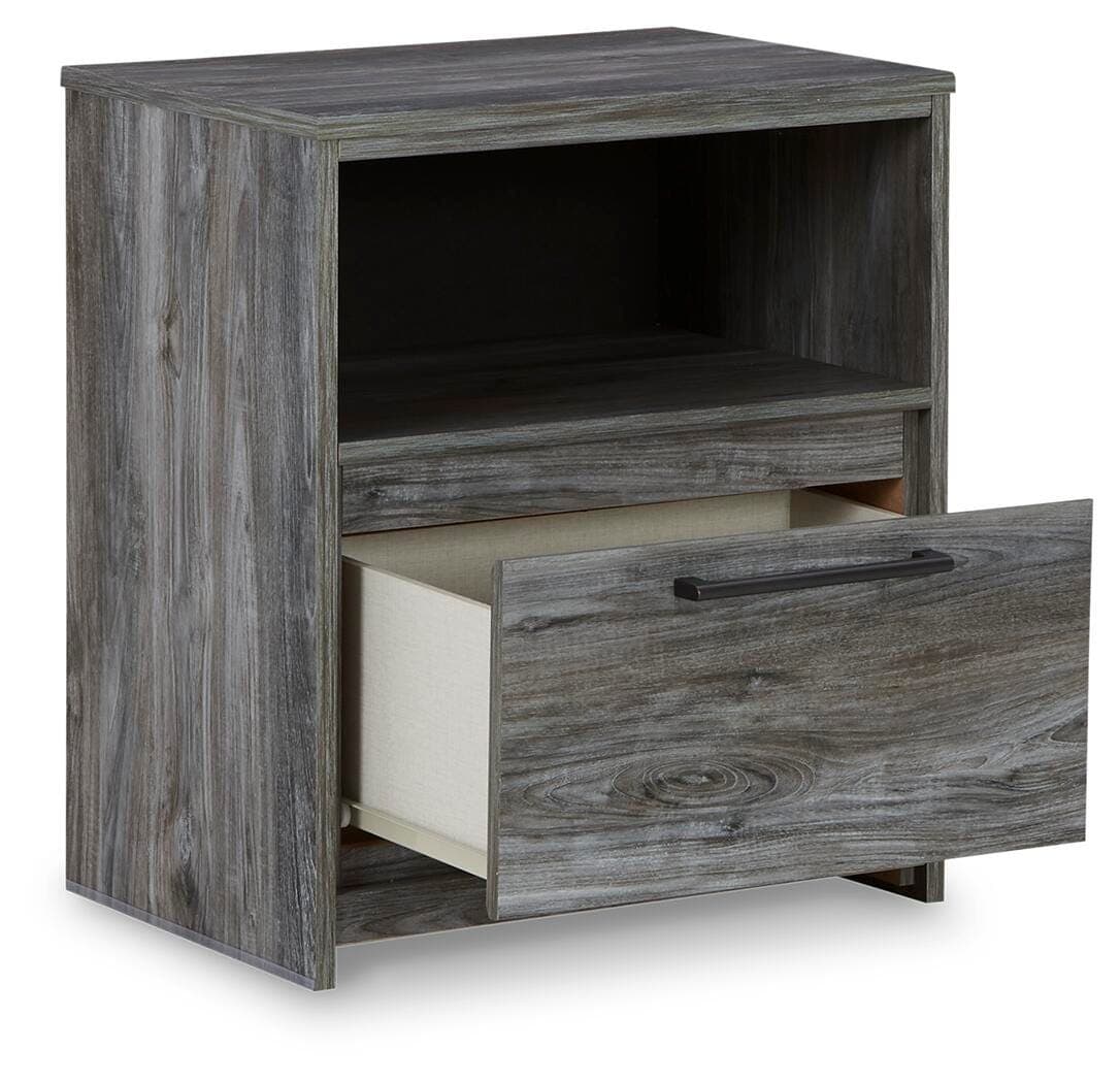 Baystorm Nightstand — Black/Gray & Brown/Beige — view 3