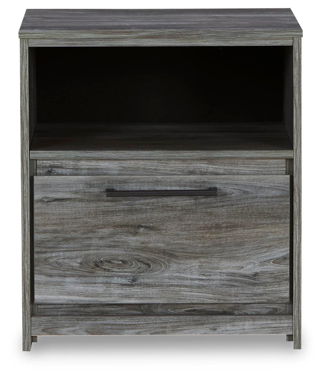 Baystorm Nightstand — Black/Gray & Brown/Beige — view 5