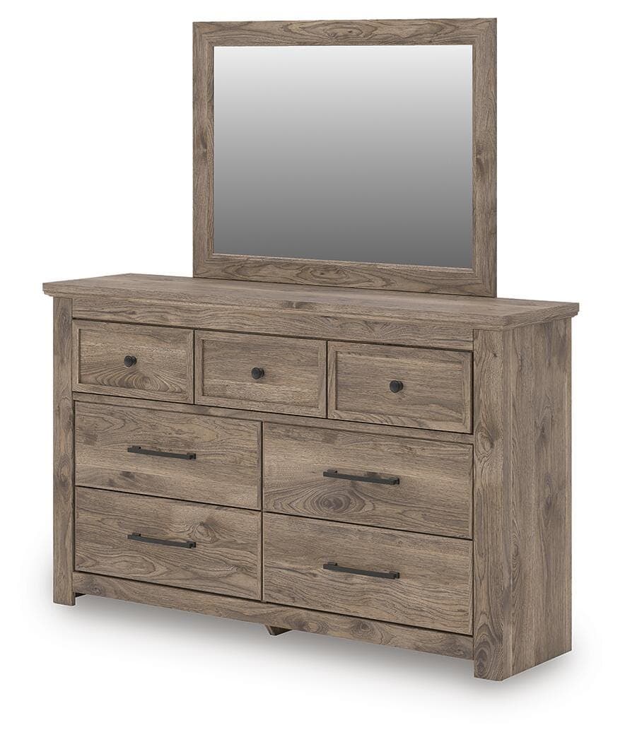 Keithland Dresser and Mirror — Brown — view 4