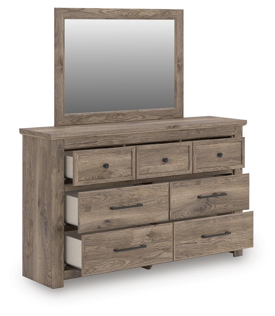 Keithland Dresser and Mirror — Brown — view 2
