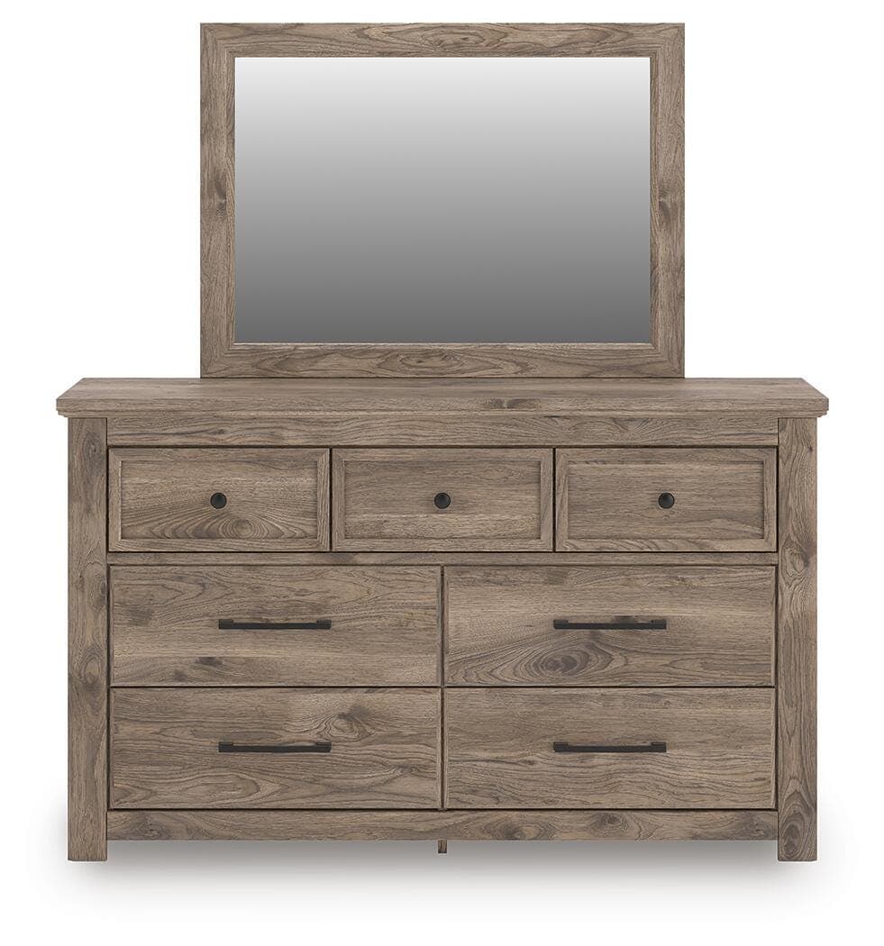Keithland Dresser and Mirror — Brown — view 3