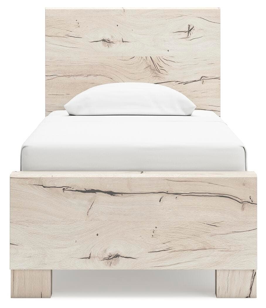 Lawroy Twin Panel Bed — Natural — view 4