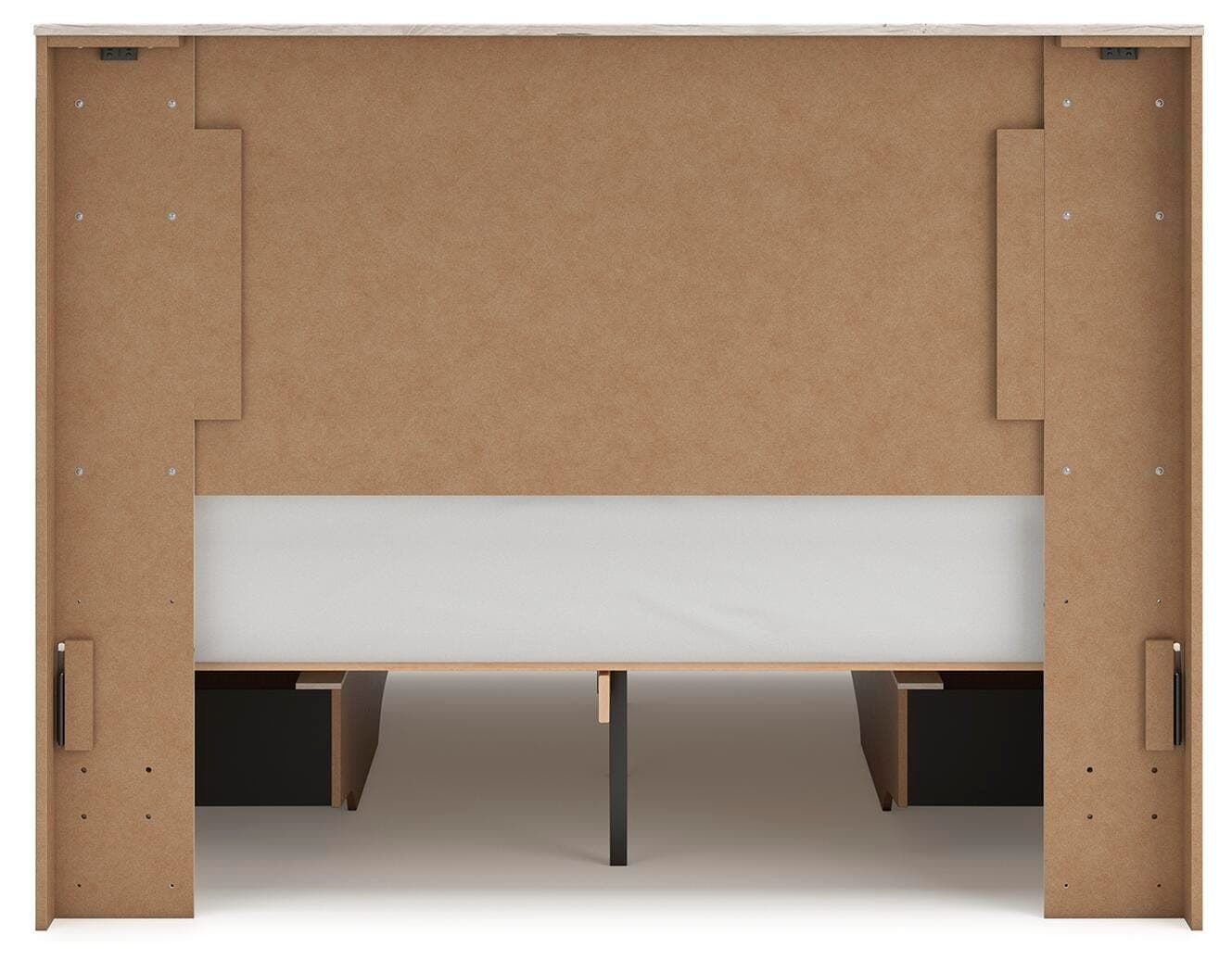 Lawroy Full Panel Bed with Storage — Natural — view 8