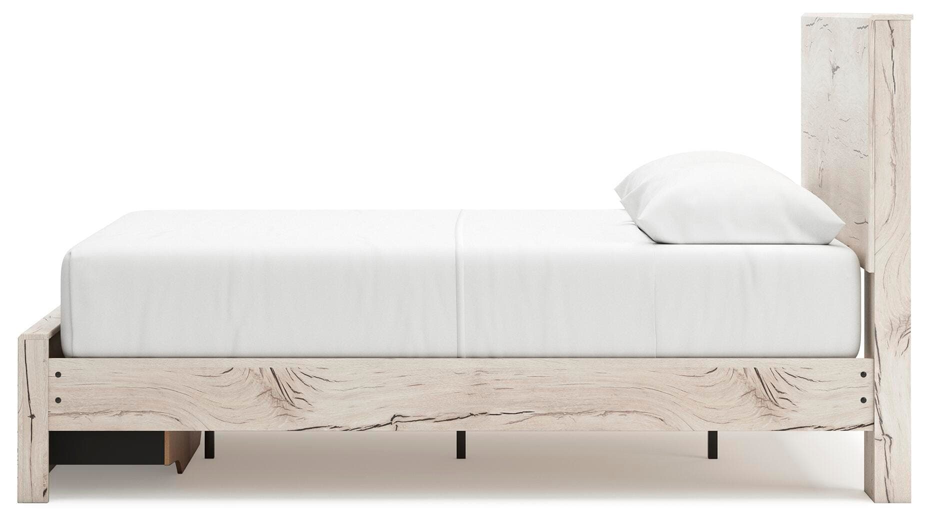 Lawroy Queen Panel Storage Bed — Natural — view 7
