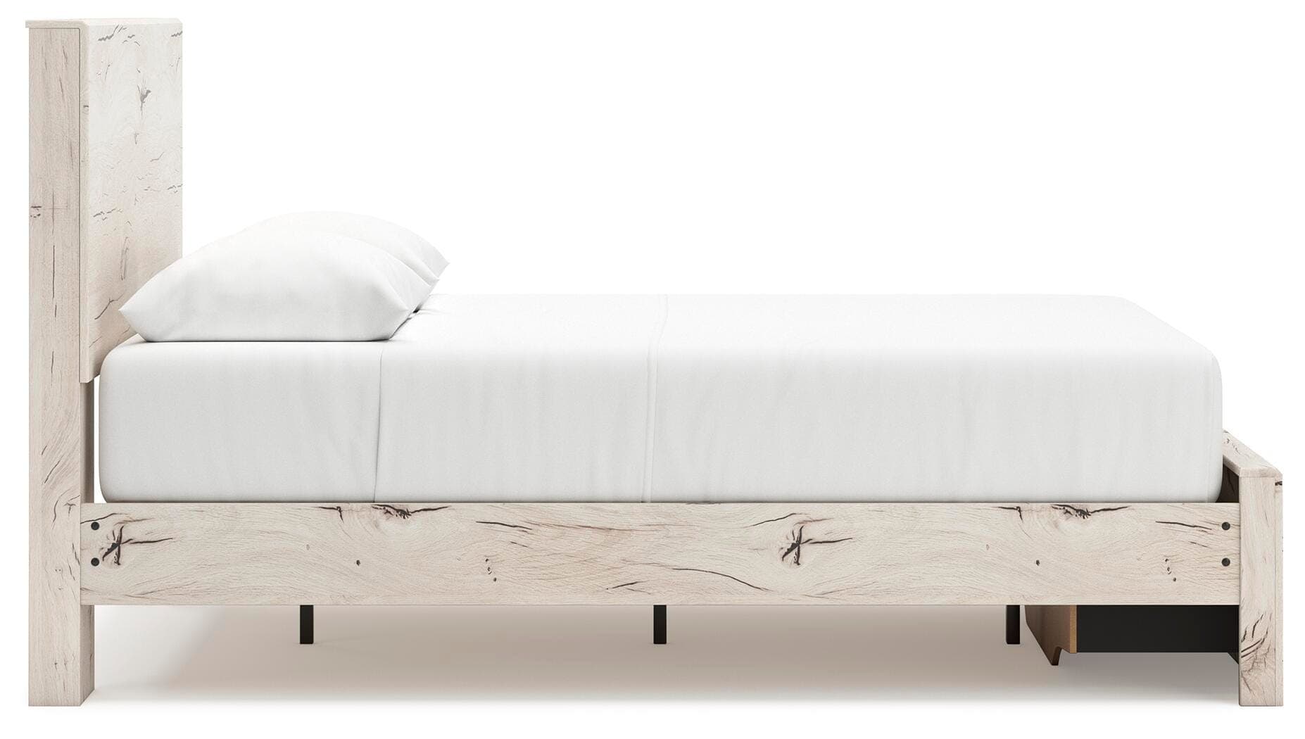 Lawroy Queen Panel Storage Bed — Natural — view 6