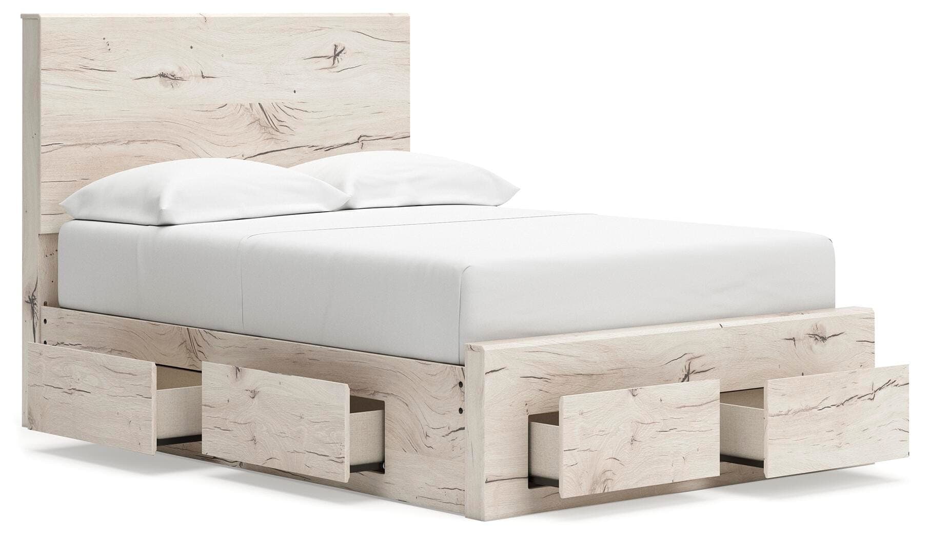 Lawroy Full Panel Storage Bed — Natural — view 3