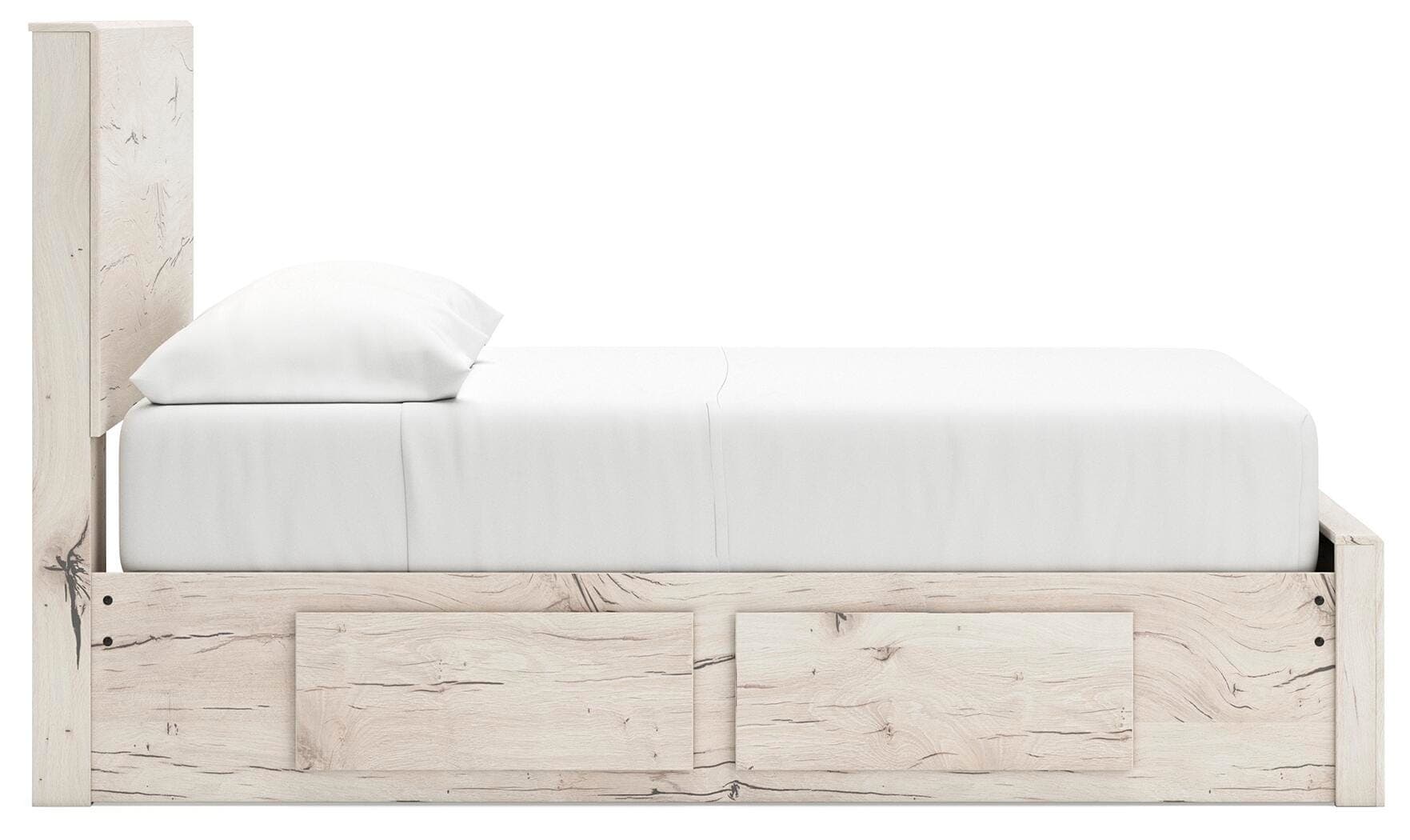 Lawroy Full Panel Storage Bed — Natural — view 6