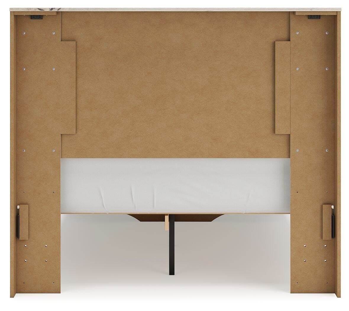 Lawroy Full Panel Storage Bed — Natural — view 8