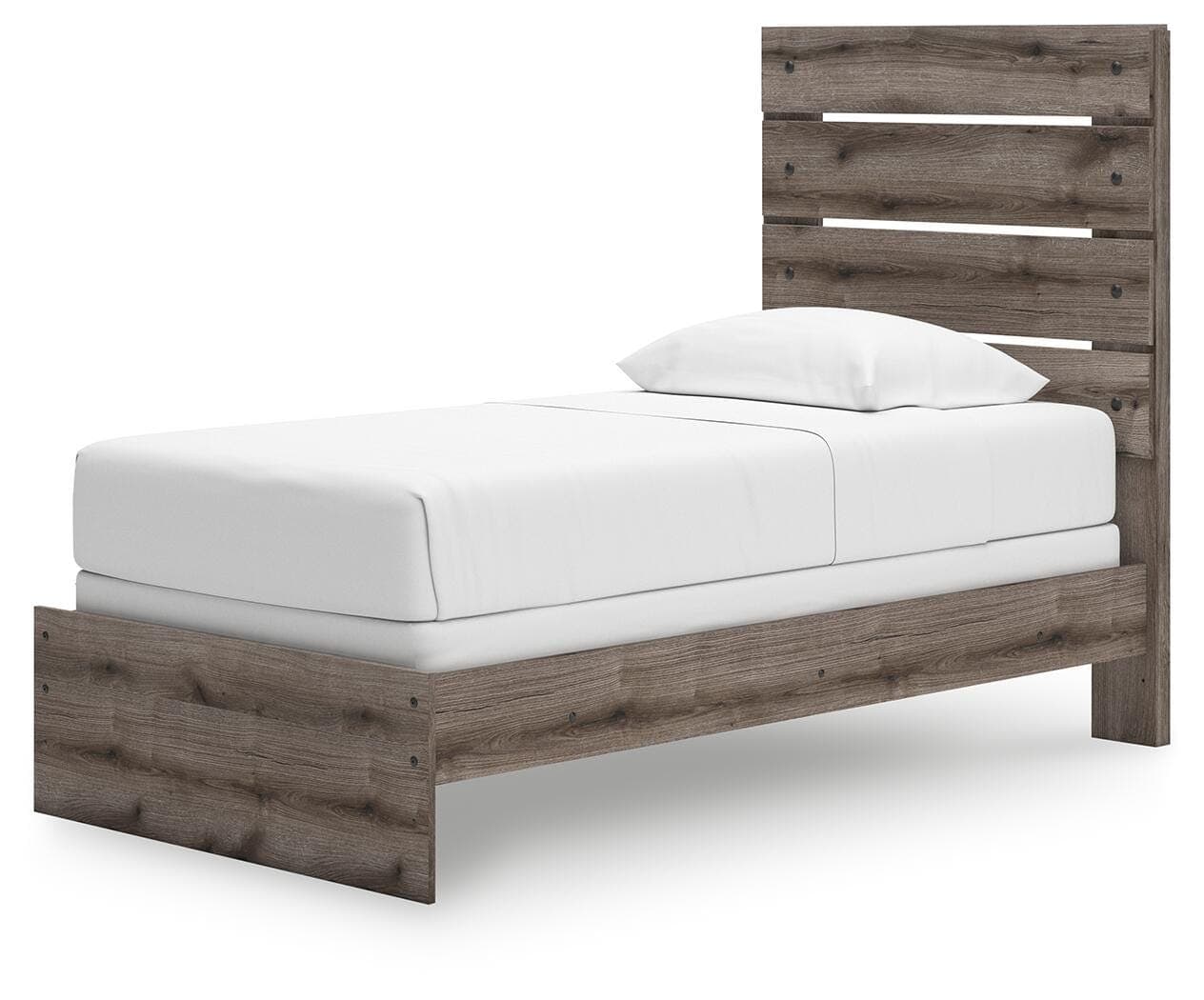 Urbanoore Twin Panel Bed — Brown/Beige — view 5