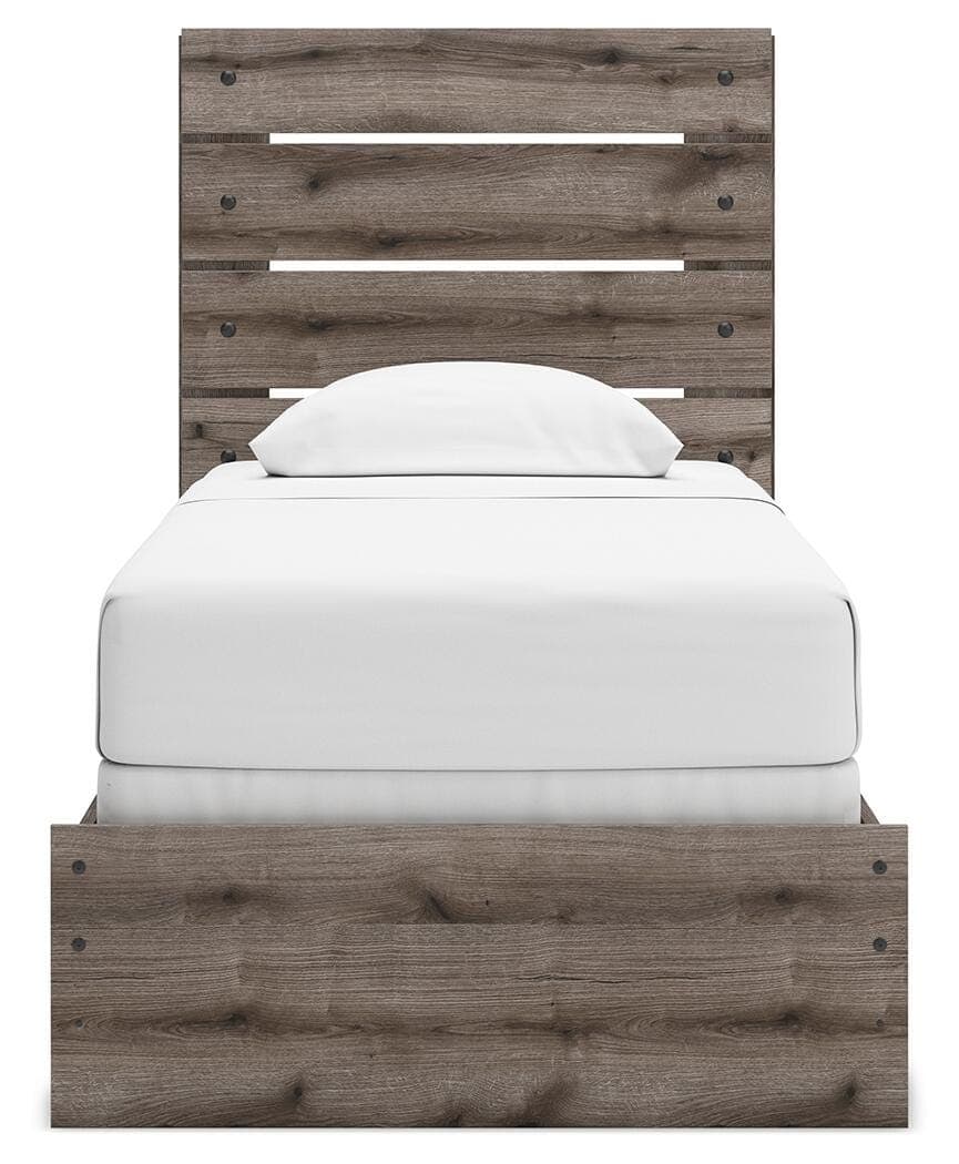 Urbanoore Twin Panel Bed — Brown/Beige — view 6