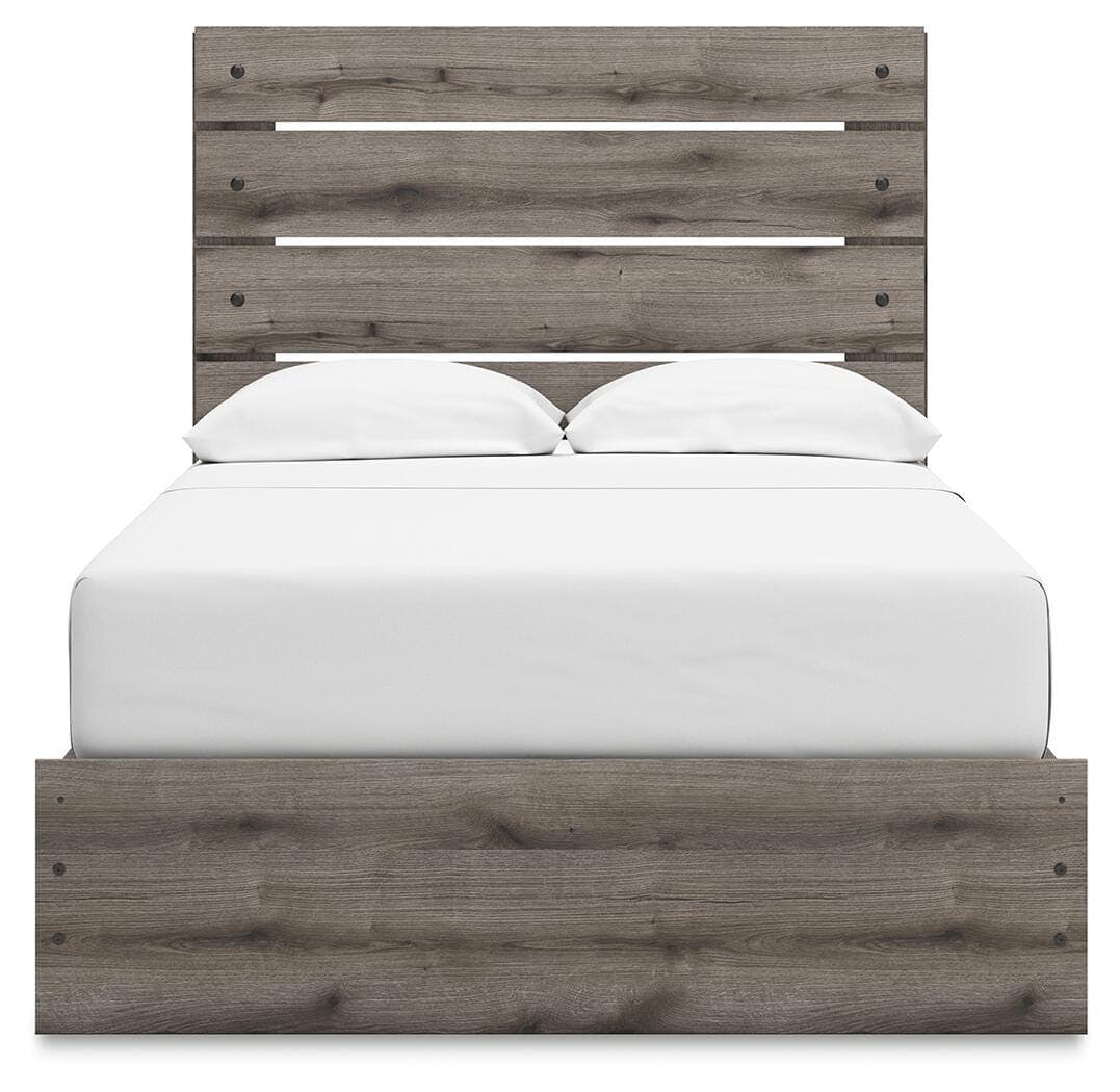 Urbanoore Full Panel Bed with Storage — Brown/Beige — view 7