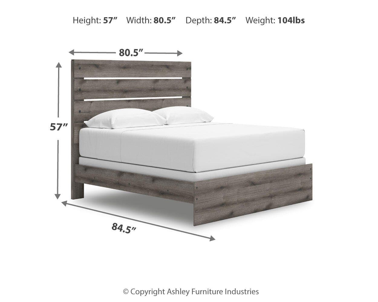 Urbanoore King Panel Bed — Brown/Beige — view 4