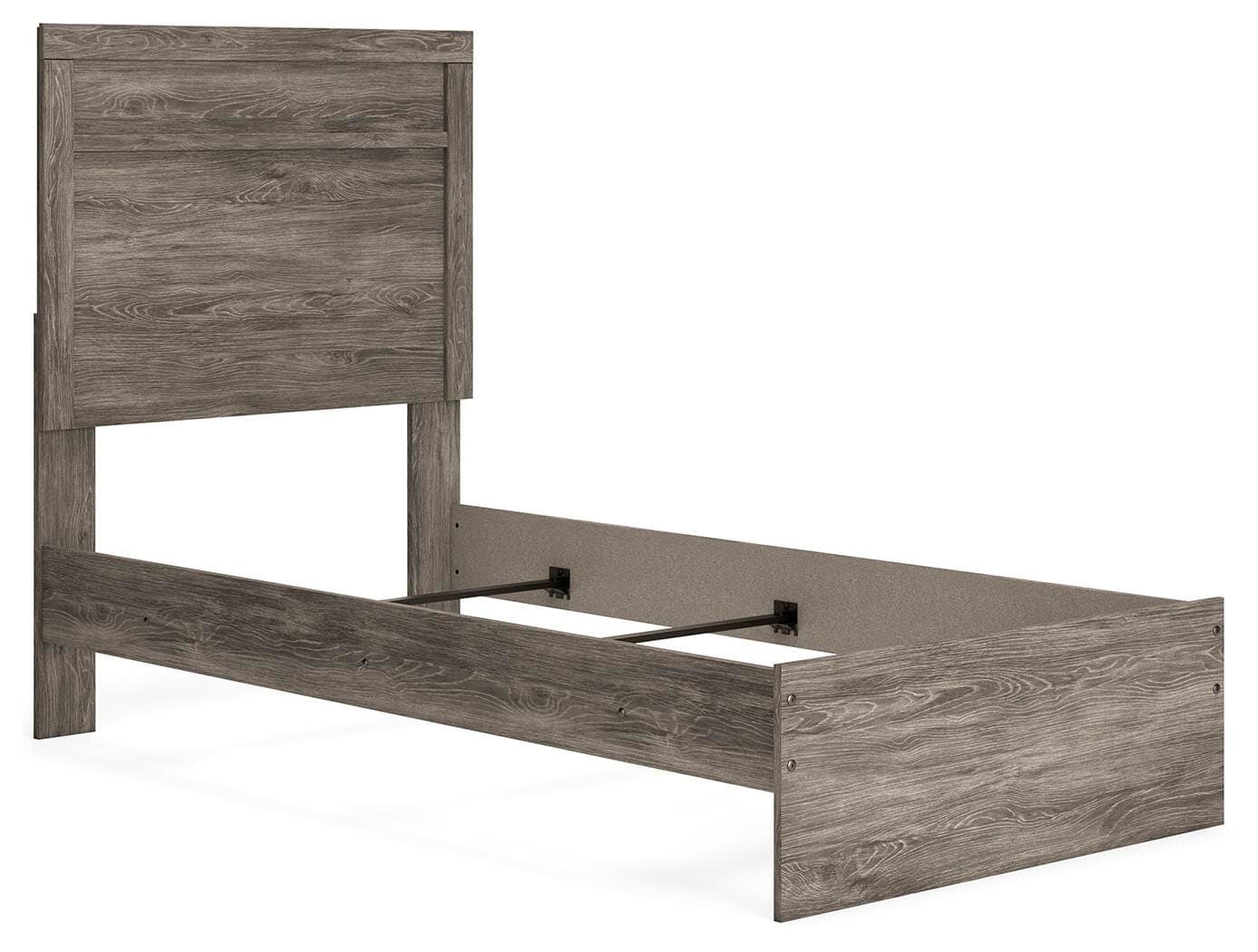 Ralinksi Twin Panel Bed — Black/Gray — view 3