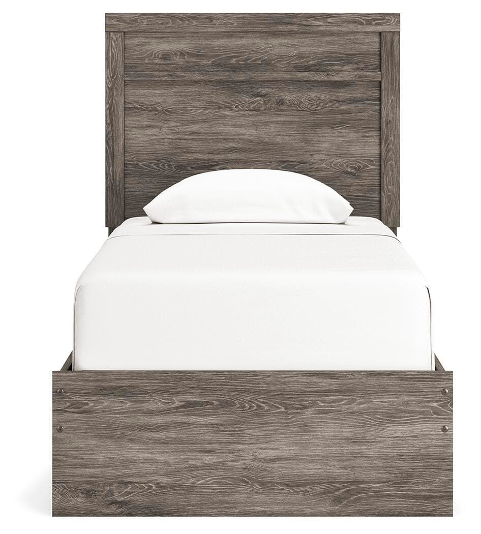 Ralinksi Twin Panel Bed — Black/Gray — view 5