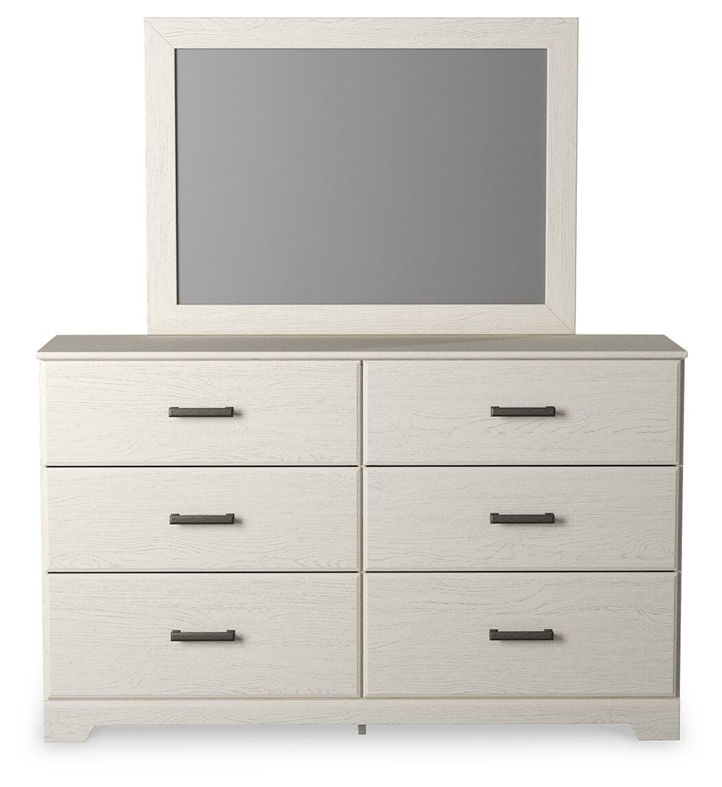 Stelsie Dresser and Mirror — White — view 3