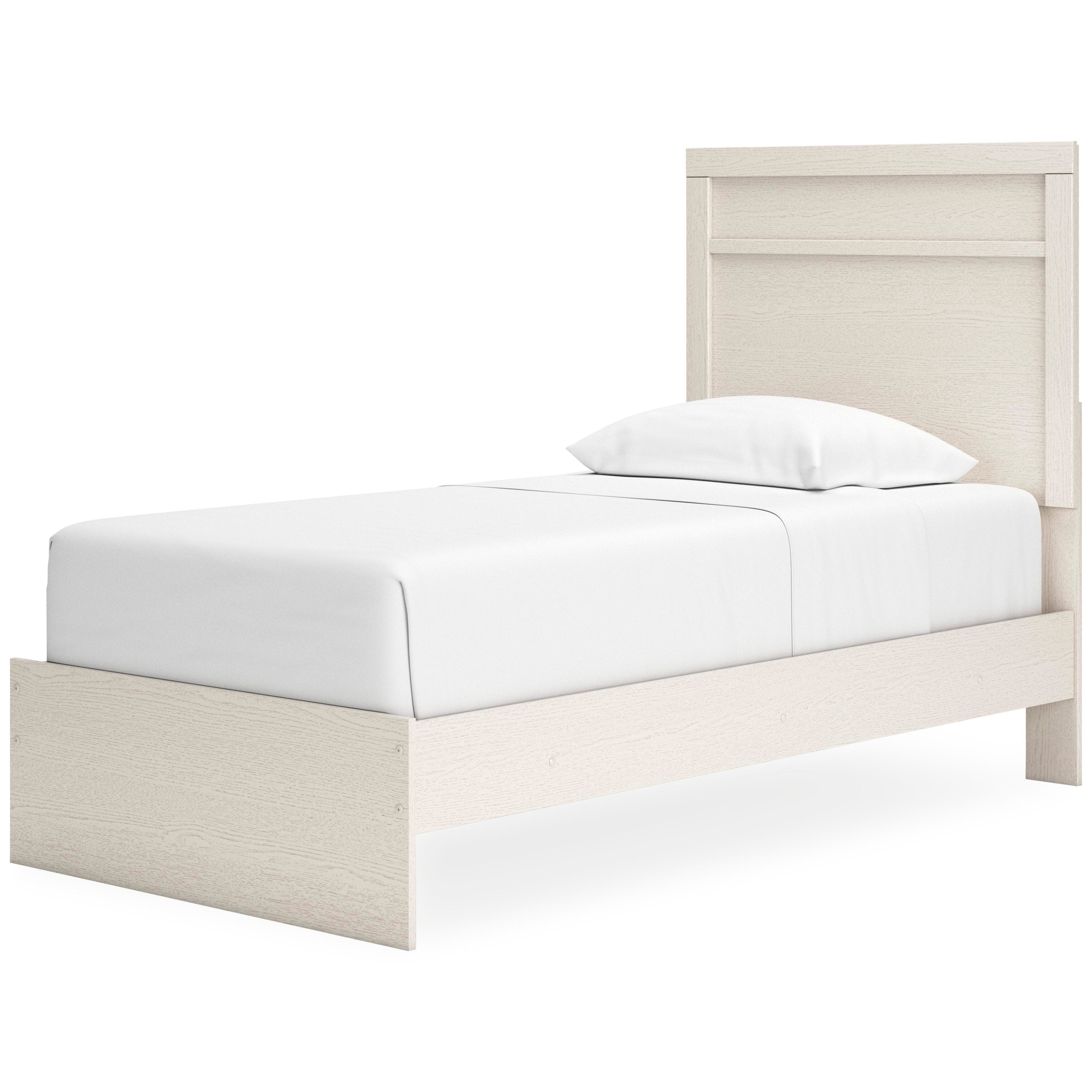 Stelsie Twin Panel Bed — White — view 4