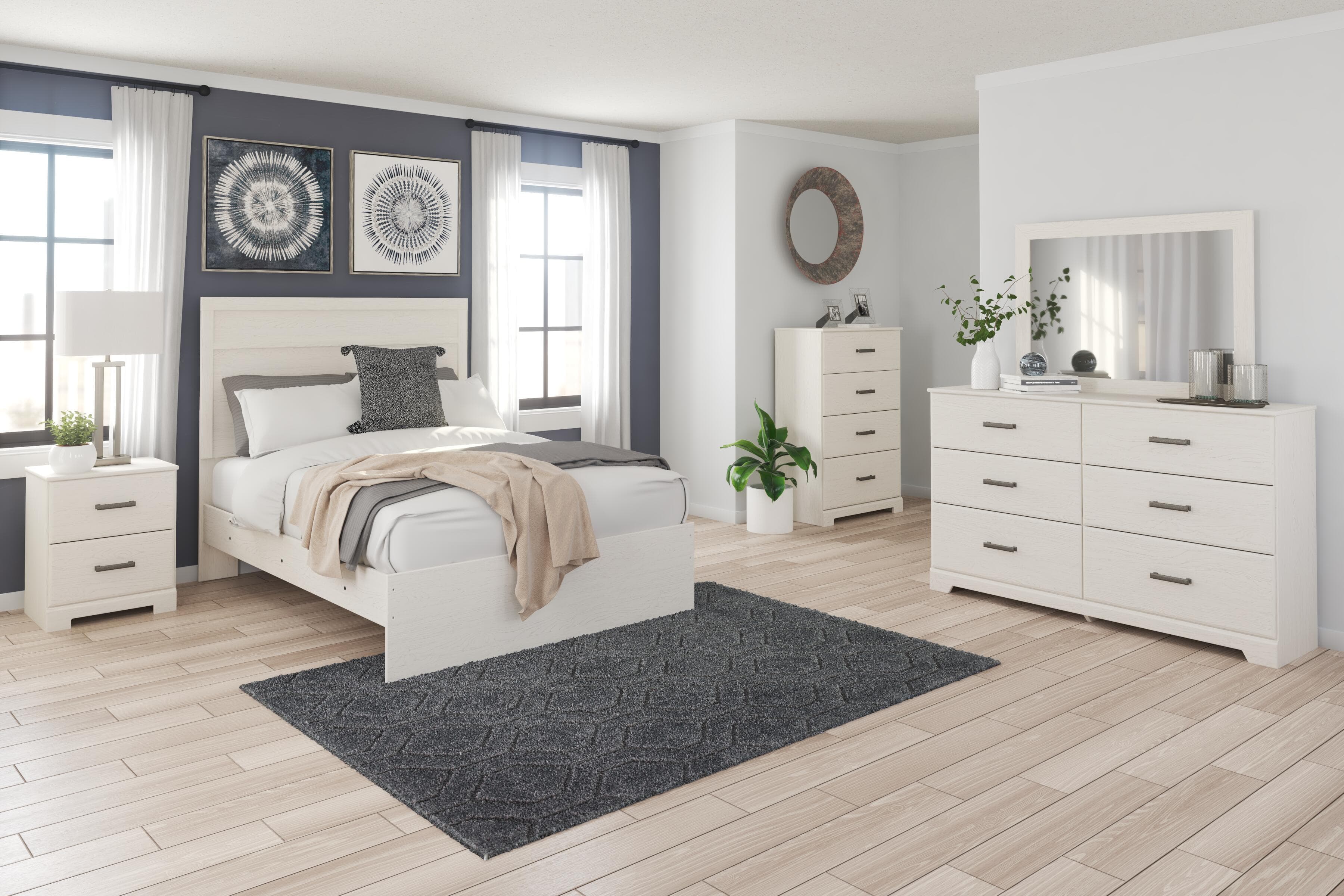 Stelsie Full Panel Bed — White — view 7