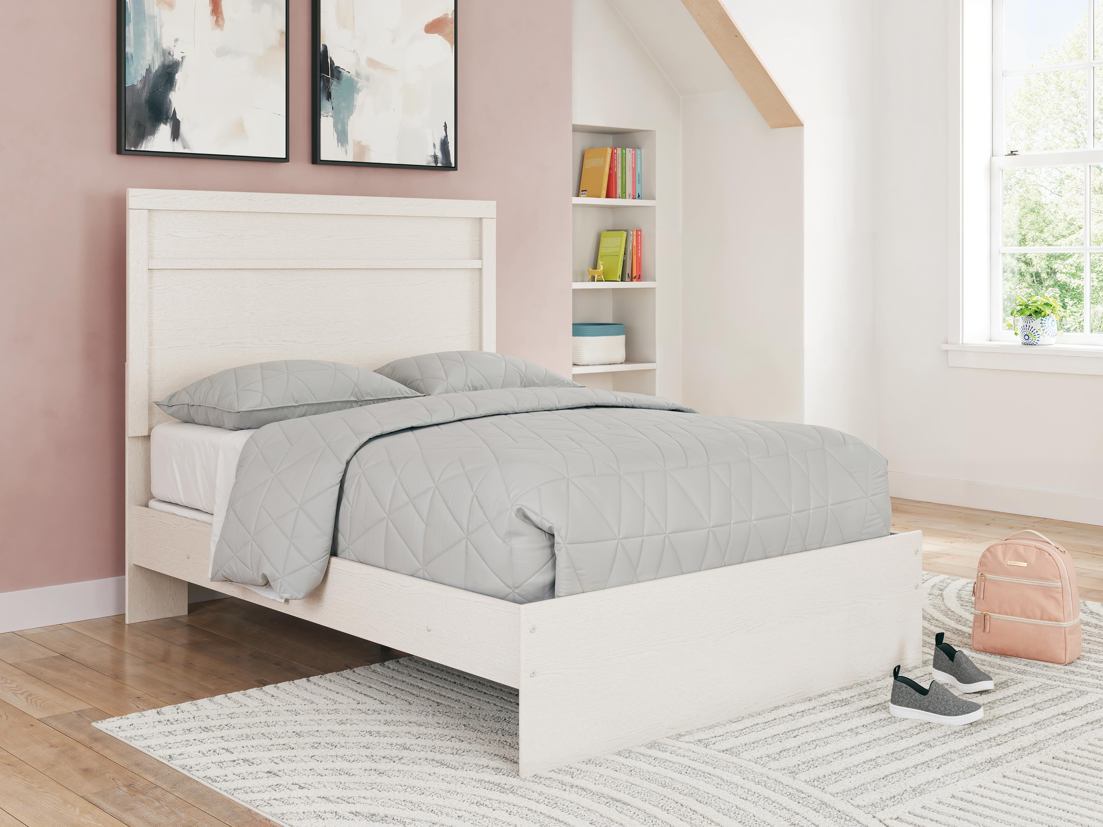Stelsie Full Panel Bed — White — view 2