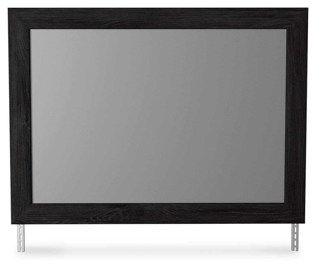 Belachime Bedroom Mirror — Black/Gray — view 2