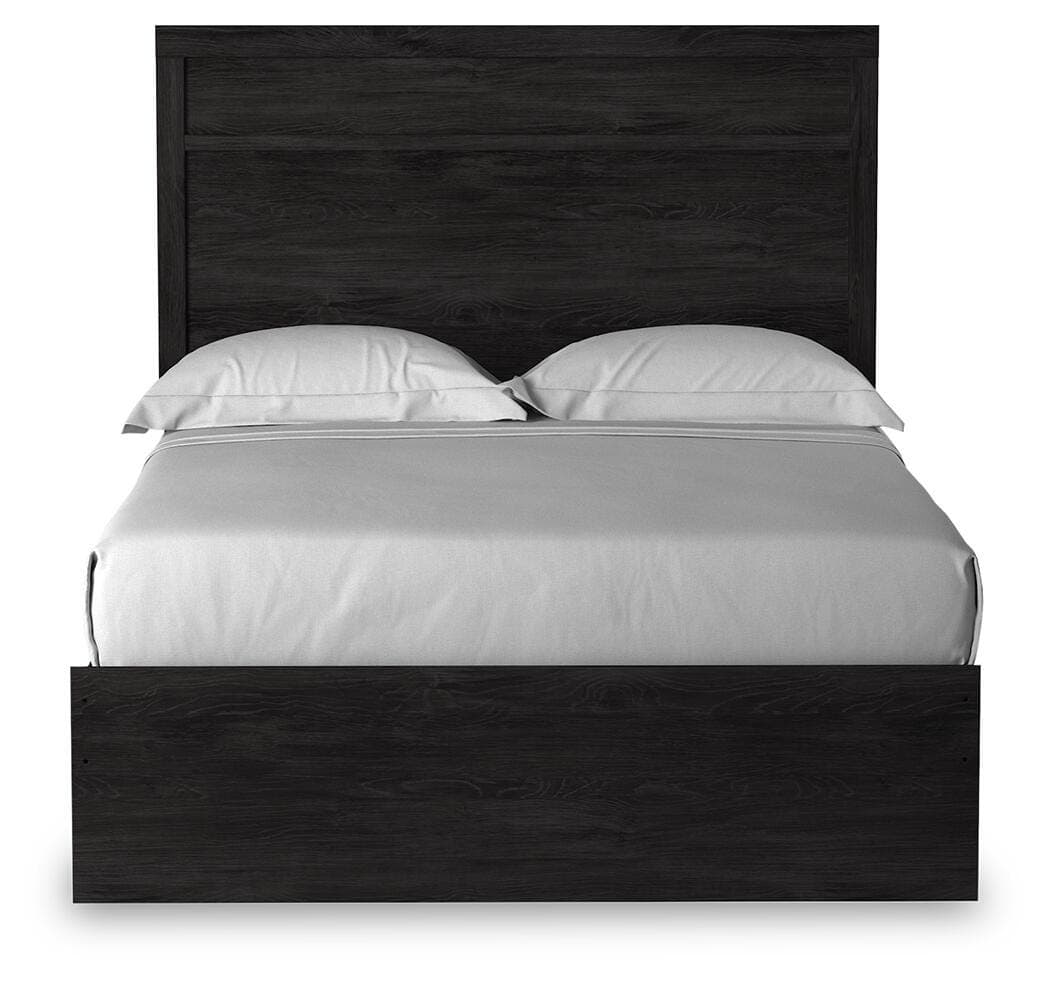 Belachime Full Panel Bed — Black/Gray — view 5