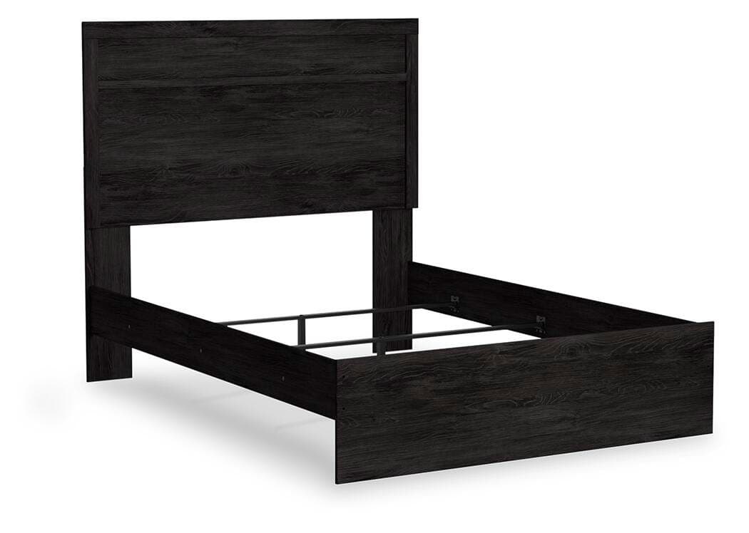Belachime Full Panel Bed — Black/Gray — view 3