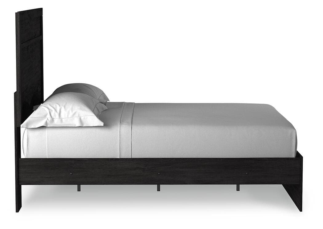 Belachime Full Panel Bed — Black/Gray — view 6
