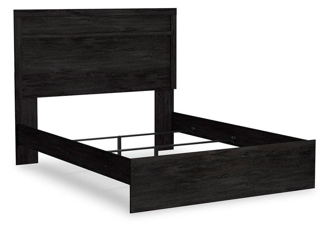 Belachime Queen Panel Bed — Black/Gray — view 2