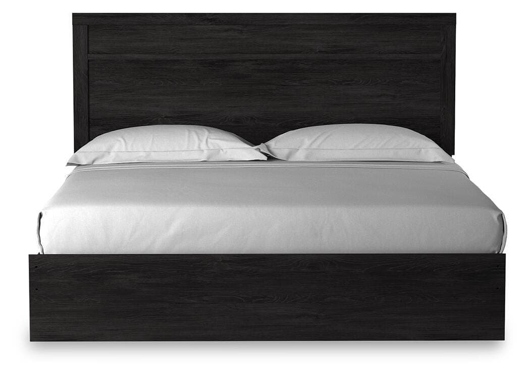 Belachime King Panel Bed — Black/Gray — view 3