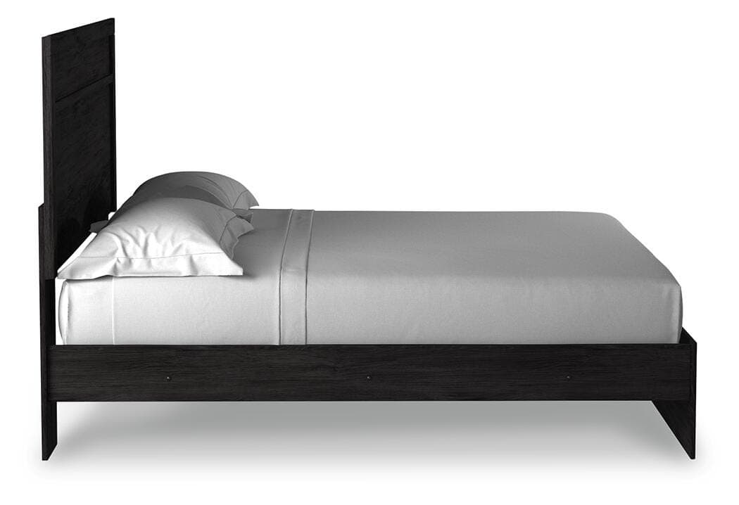 Belachime King Panel Bed — Black/Gray — view 5