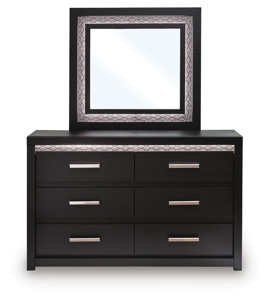 Shoralli Dresser and Mirror — Black — view 3