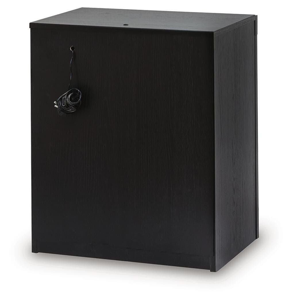 Shoralli Nightstand — Black/Gray — view 5