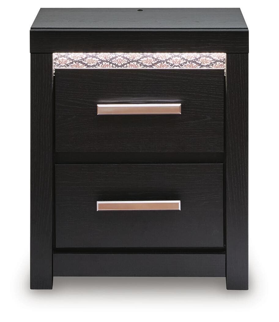 Shoralli Nightstand — Black/Gray — view 3
