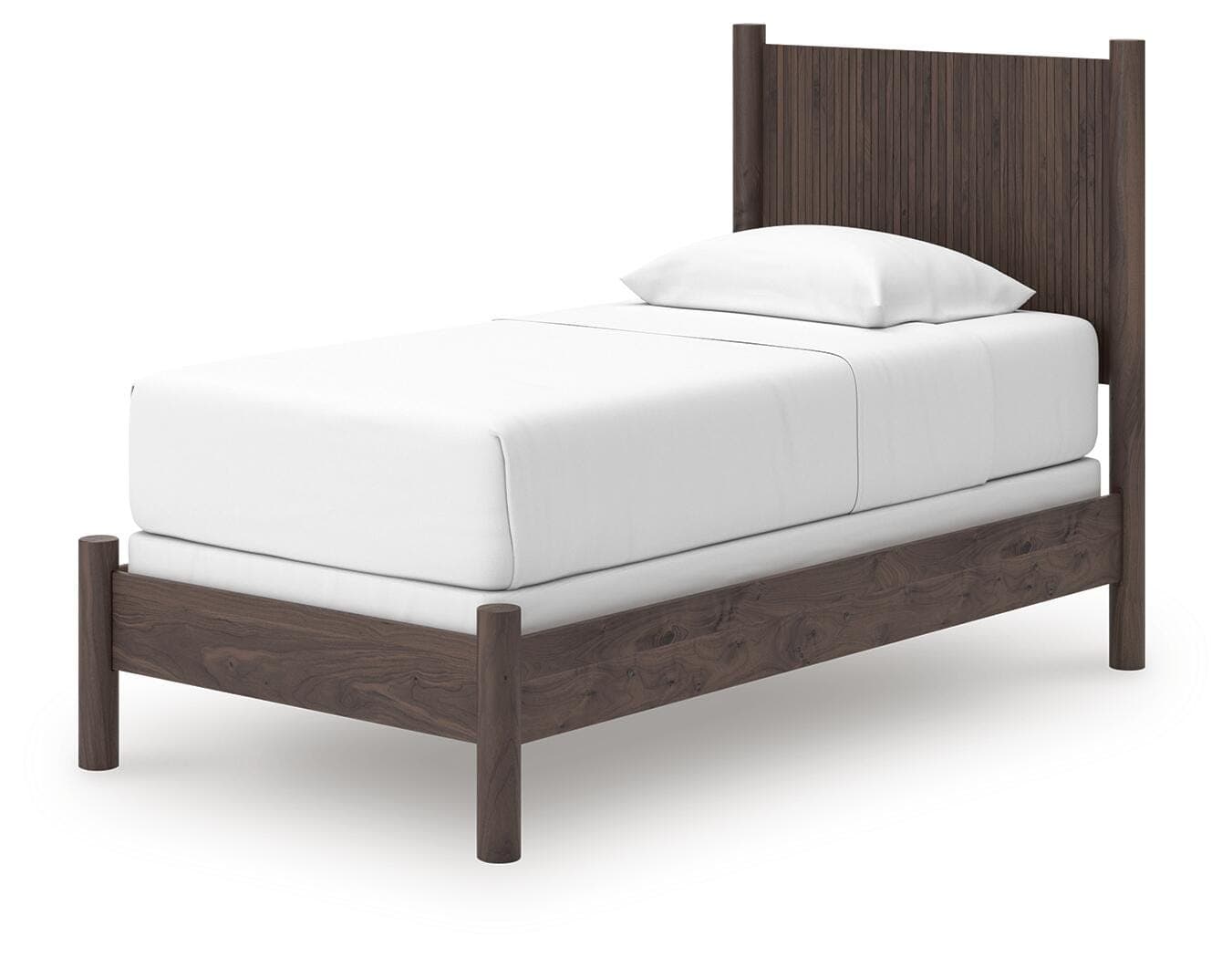 Cadmori Twin Panel Bed — Brown — view 3