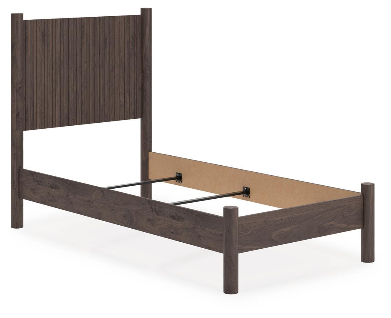 Cadmori Twin Panel Bed — Brown — view 2