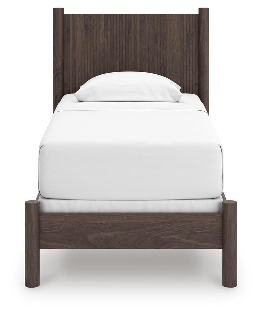 Cadmori Twin Panel Bed — Brown — view 4