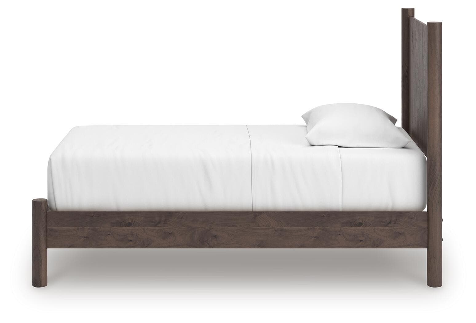 Cadmori Twin Panel Platform Bed — Brown — view 7