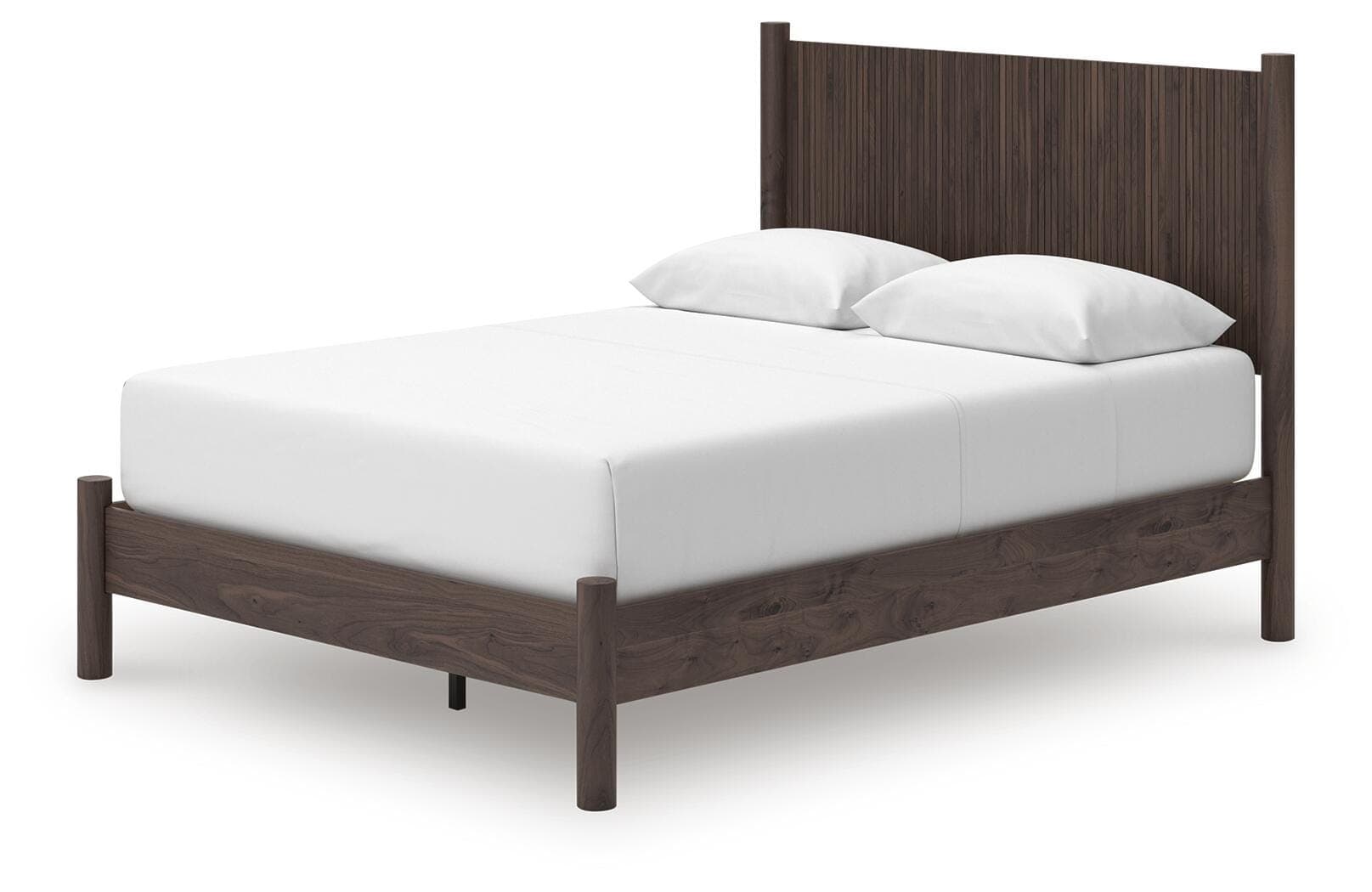 Cadmori Queen Panel Platform Bed — Brown — view 4