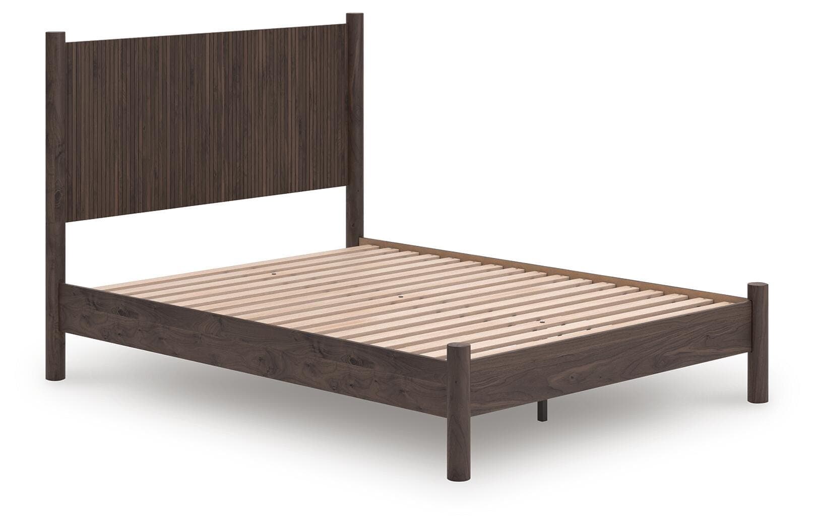 Cadmori Queen Panel Platform Bed — Brown — view 2